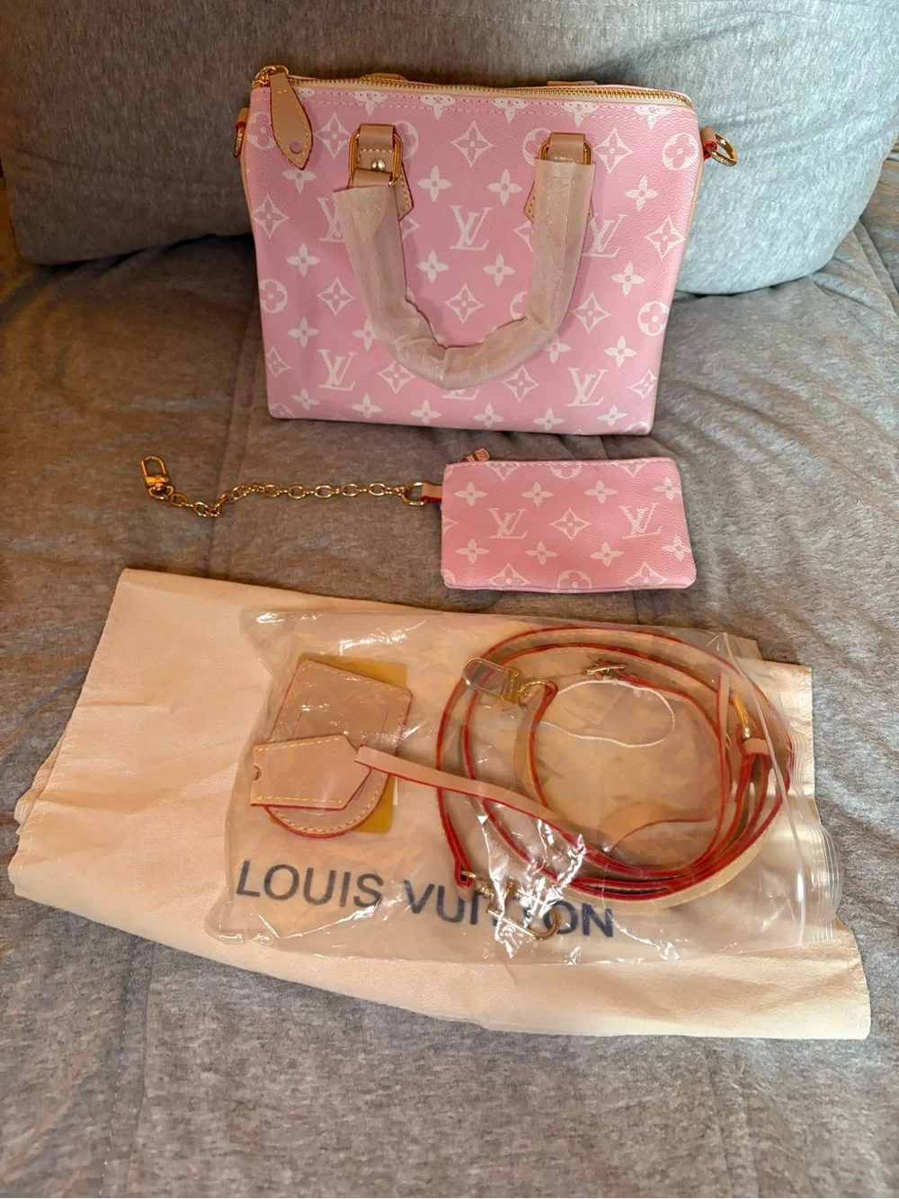 Pink satchel